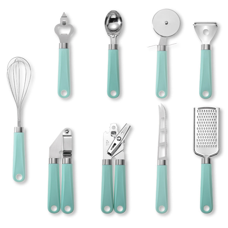 Plastic Handle Stainless Steel Kitchen Utensils