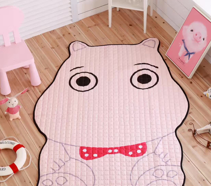 White Tiger Plush Rug