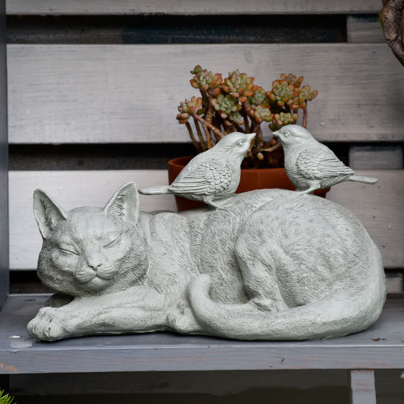 Creative Resin Cat Garden Decorative Ornament