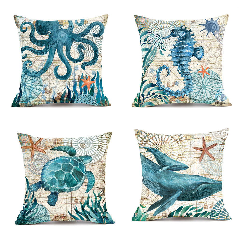 Sea Turtle Printed Pillow Case