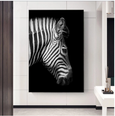 Black & White Zebra Wall Art