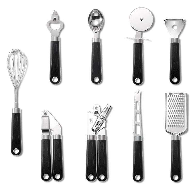 Plastic Handle Stainless Steel Kitchen Utensils