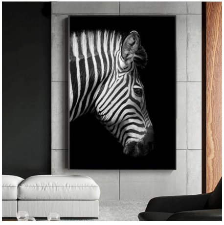 Black & White Zebra Wall Art