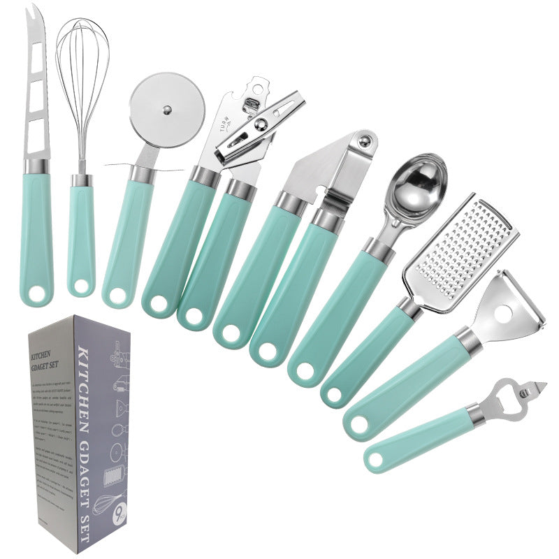 Plastic Handle Stainless Steel Kitchen Utensils