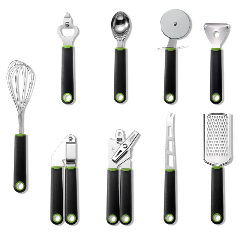 Plastic Handle Stainless Steel Kitchen Utensils