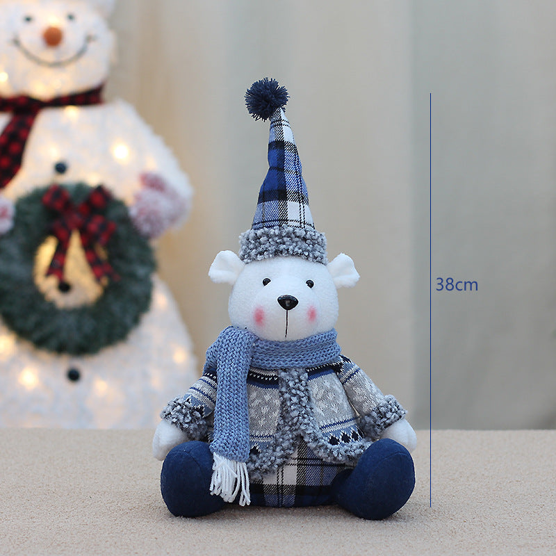 Decorative Sea Blue Bear Doll