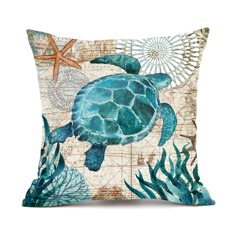 Sea Turtle Printed Pillow Case