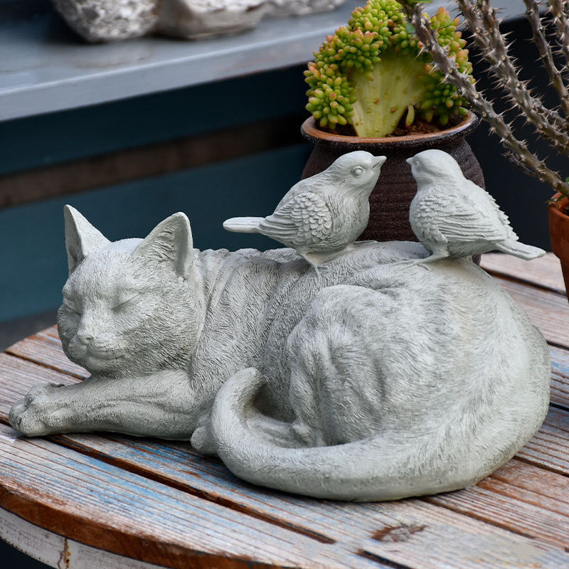 Creative Resin Cat Garden Decorative Ornament