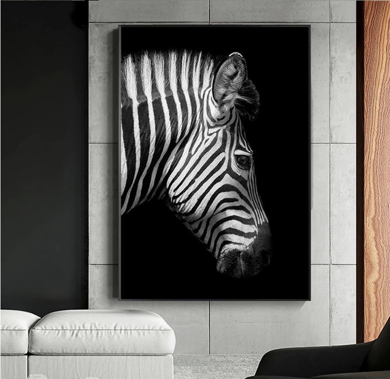 Black & White Zebra Wall Art