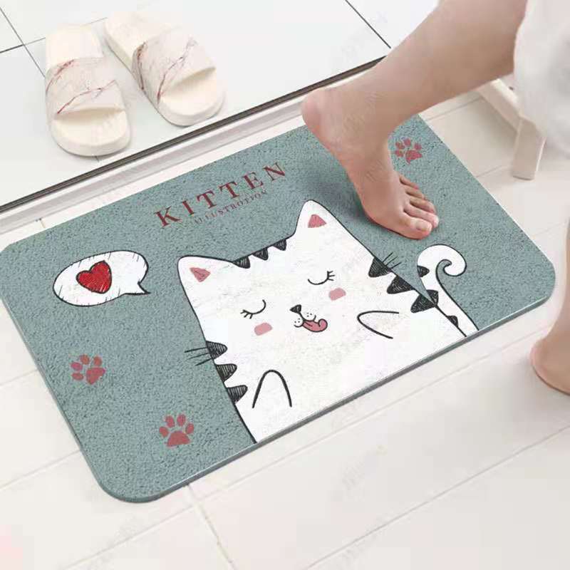 Bathroom Toilet Absorbent Floor Mat