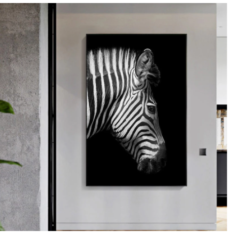 Black & White Zebra Wall Art