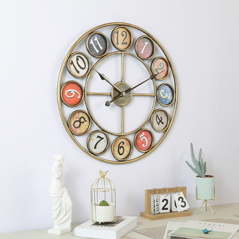 Iron Art Circular Creativity Clock