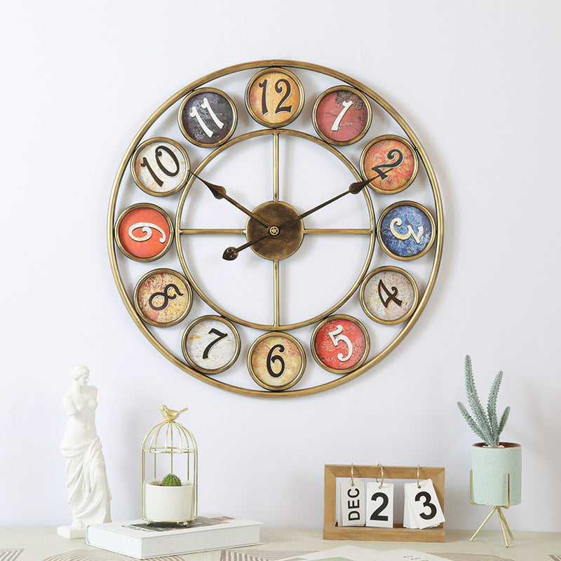 Iron Art Circular Creativity Clock