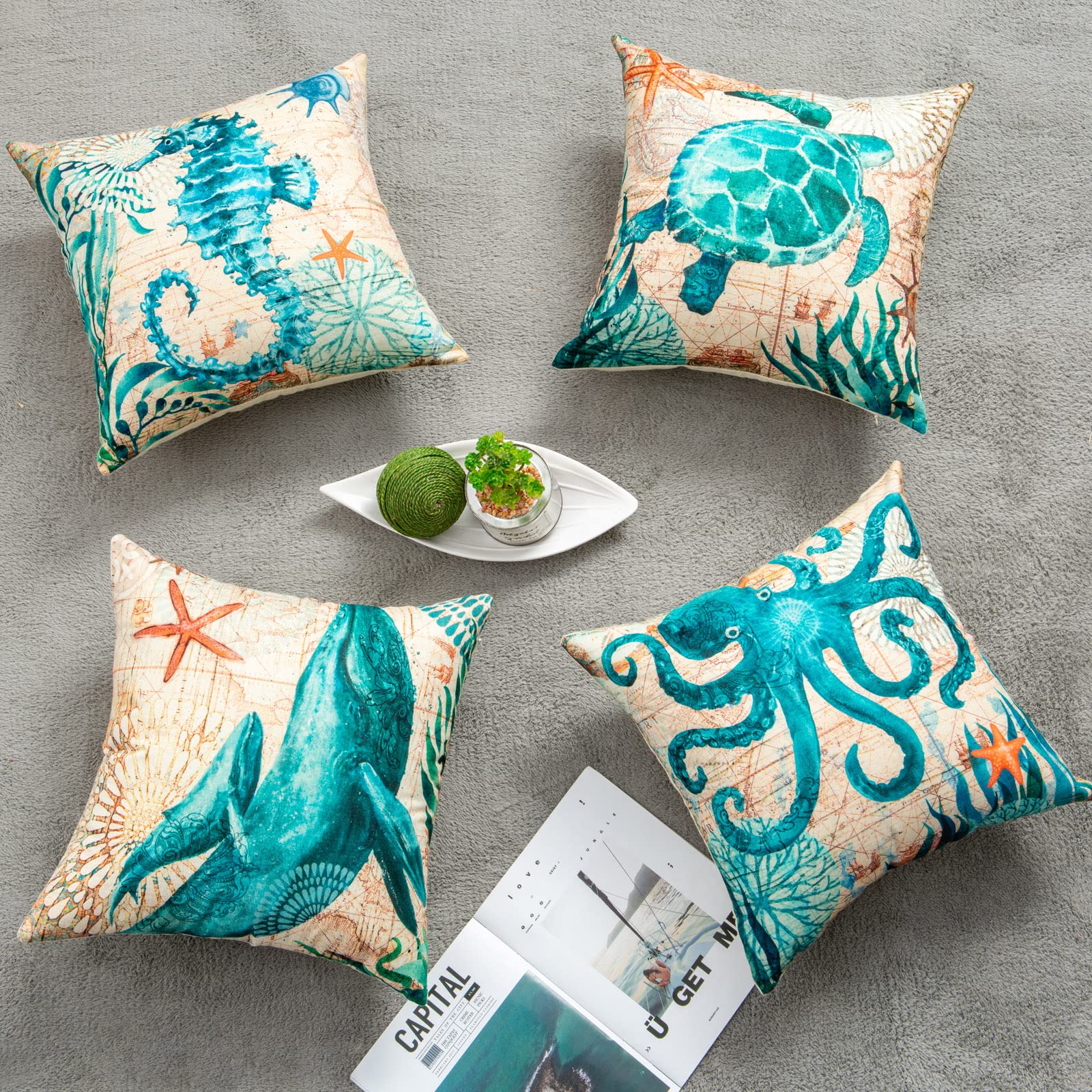 Sea Turtle Printed Pillow Case